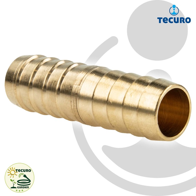 tecuro Repair Tube/Hose Connector 3/4 Inch (19 mm) Blank Brass