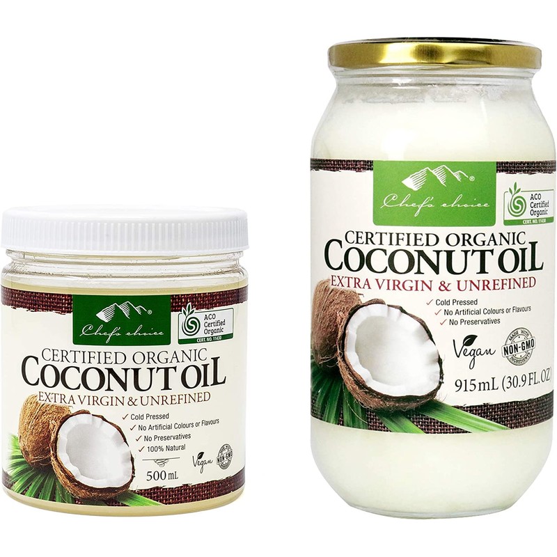 Chef's Choice Organic Extra Virgin Coconut Oil Unrefined 16.9 fl