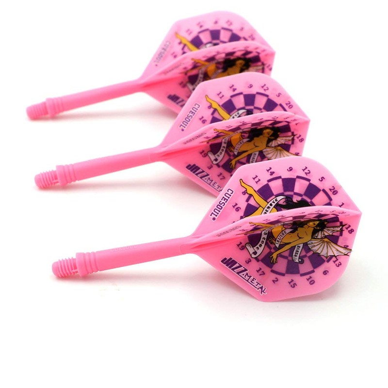 CUESOUL Integrated Dart Shaft and Flights in Standard Shape, Set
