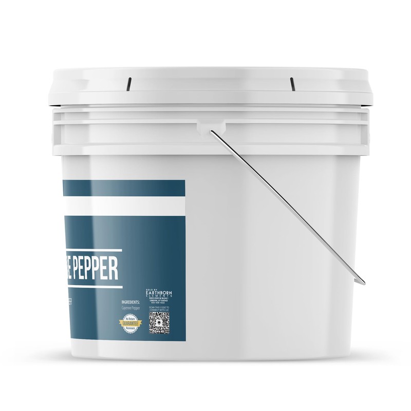 Earthborn Elements Cayenne Pepper, 2 Gallon Bucket, Spicy Flavor, Ground