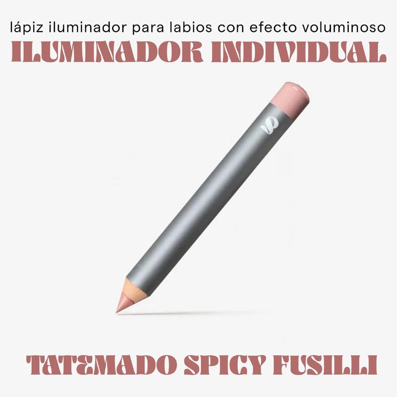SARELLY, Iluminador Individual, Highlighter para Labios, Tatemado Spicy Fusilli, Sarelly