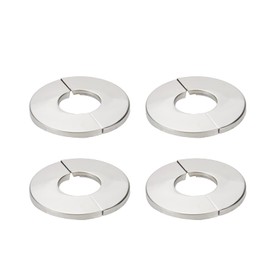 Tsnamay Wall Split Flange, Stainless Steel Round Escutcheon Plate for 1.06"/27mm Diameter Pipe, Pack of 4