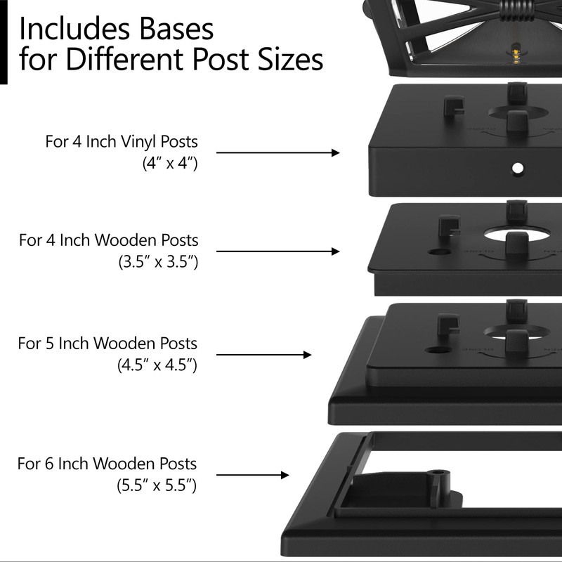 Davinci Lighting Renaissance Solar Outdoor Post Cap Lights - Includes