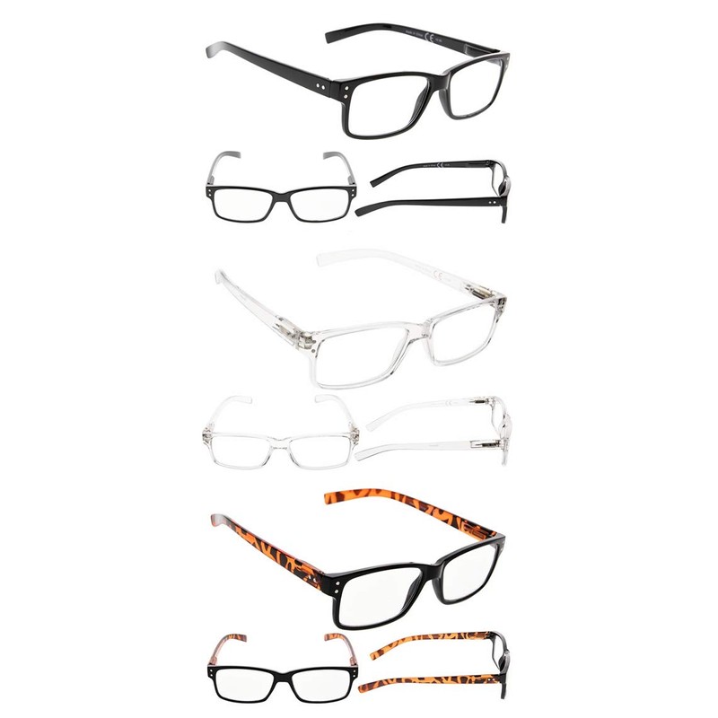 Reading Glasses 6-Pack Spring Hinges Includes Sunshine Readers
