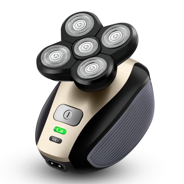 Bald Shavers for Men - Telfun Upgrade 5-in-1 Electric Head