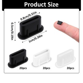 LIQWEI 60 Stück USB C Staubschutzstecker, Handy USB C Schutz Staubstecker USB-C Staubschutz Stöpsel USB-C Schutzkappe Kompatibel Handy Staubschutz Stöpsel Für Meiste Typ-C Tablet Zubehör