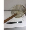 Unbranded Brass Chinese Restaurant 14" Spider Skimmer with Bamboo Handle