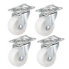 uxcell Swivel Caster Wheels 2" Polypropylene with 360 Degree Top