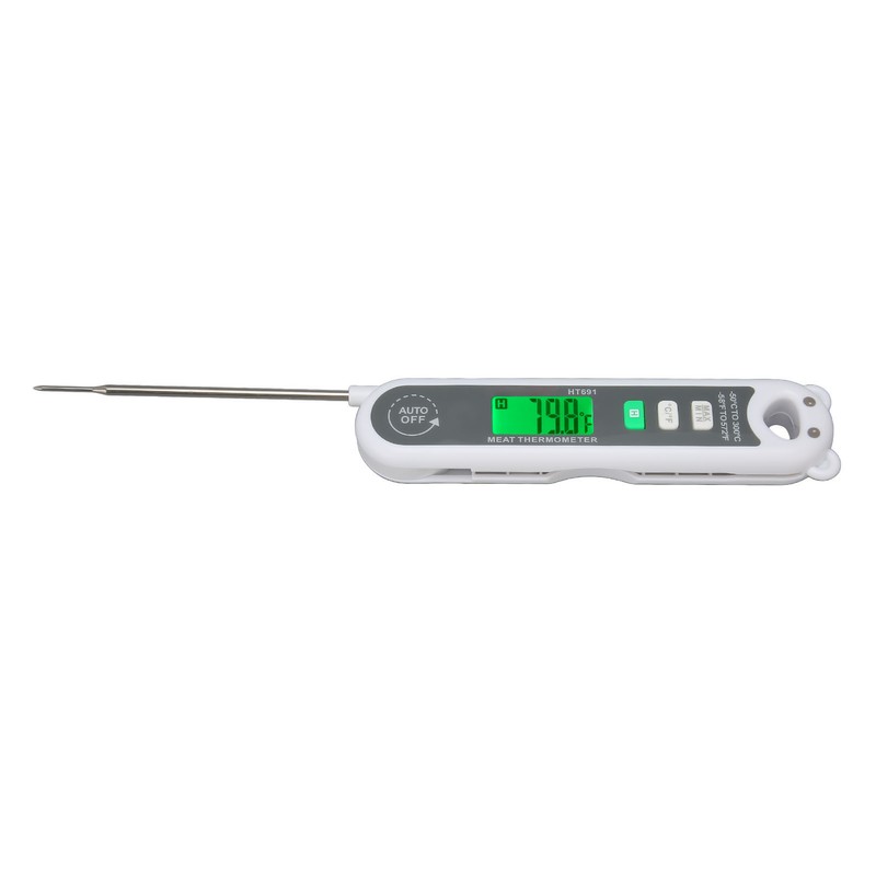 Probe Meat Thermometer Waterproof LCD Digital Folding Food Temperature Gauge