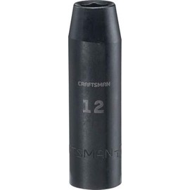 CRAFTSMAN Deep Impact Socket, Metric, 1/2-Inch Drive, 19mm (CMMT16080)