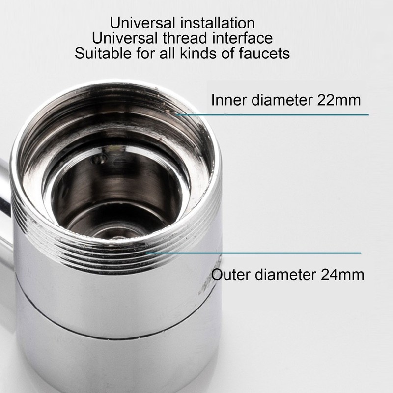 Faucet Extender 1080 Degree Rotary Spatter Proof Creating Oxygen Enriched