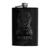 8oz BLACK Customizable Queen of Thrones Flask L1