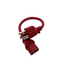 Kentek 1' Red Power Cable for MONSTER ROCKIN ROLLER PRO RR-PRO BLUETOOTH SPEAKER