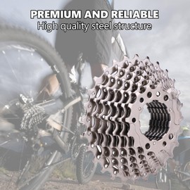 Bike Cassette, 8/9/10/11 Speed 11-28T Road Bike Freewheel Cassette Sprocket Bicycle Replacement Accessories(9S 11-28T) Bike Cassette 7 Speed 8 Speed Cassette