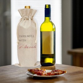 Best Friend Retirement Gifts for Mom, Coworker, Women, Men, Friends, Papa, Nana, Colleagues, Boss - Wine Bags for Bottles, Gifts Wrap