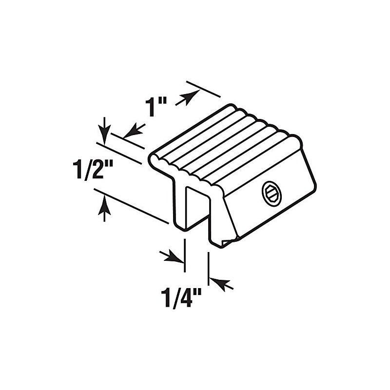 Prime-Line U 9810 Aluminum Tamper Resistant Sliding Window Lock (2