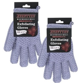 Guantes Baño Exfoliantes Doble Textura Ducha Spa Masajes Exfoliaciones Corporales Elimina Células Muertas Piel Exfoliante Corporal Asa Colgar
