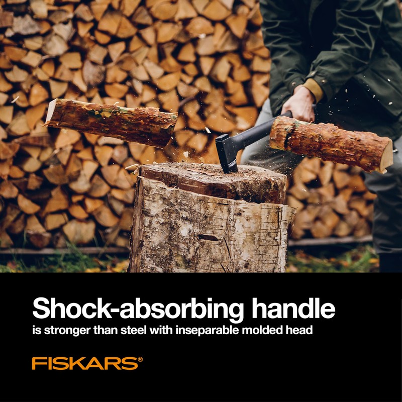 Fiskars X25 Splitting Axe, 28" Wood Splitting Axe for Medium