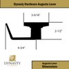 Dynasty Hardware Passage Door Lever Lockset, ADA Compliant, Grade 2