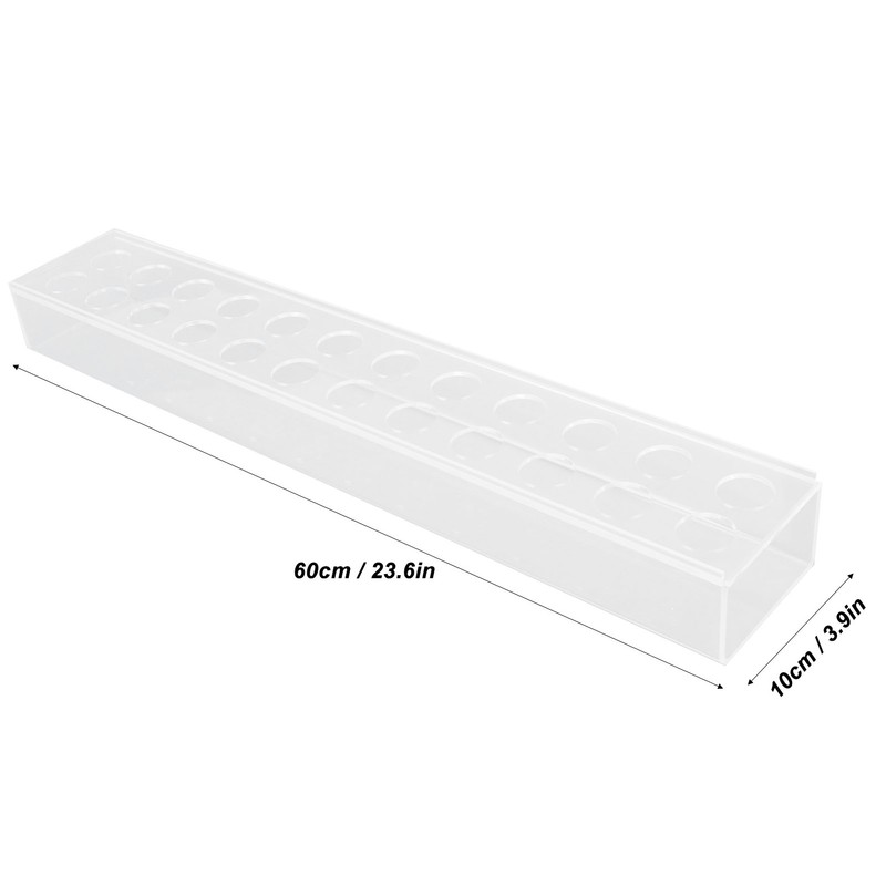 Acrylic Flower Vase Rectangular Long Clear Floral Centerpiece Votive Box