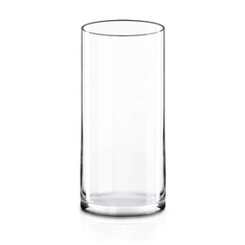 CYS Excel Clear Glass Cylinder Vase (H:9" D:4") Flower Vase Centerpieces Hurricane Floating Candle Holder