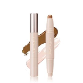 Barra de contorno de doble cabeza, barra bronceadora de resaltado y contorno, juego de barras de contorno duradero e impermeable, crema facial para co