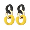 DIYANMMY Charm Elegant Hollow Color Chain Acrylic Geometric Temperament Dangle