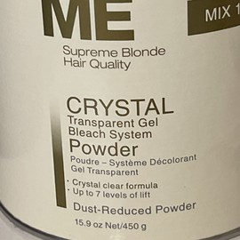 Schwarzkopf BLONDME Bleach SUPREME BLONDE SYSTEM CRYSTAL TRANSPARENT GEL POWDER