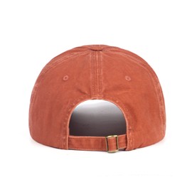 Zylioo XL/XXL Vintage Baseball Cap for Large Head Pigment Baseball Cap Washed Cotton Used Look Baseball Cap Washable Cap, Orange (orange)