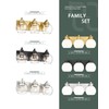METWET Bathroom Light Fixtures, 3-Light Brushed Gold Vanity Light, Modern