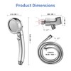 SINGSUO High Pressure Handheld Shower Head with On Off Switch,