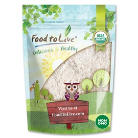Food to Live - Organic Hulled Buckwheat Flour, 3 Pounds - Non-GMO, Finely Milled Raw Buckwheat Groats, Kosher, Vegan, Bulk Powder