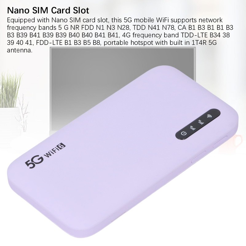 5G Mobile Hotspot, WiFi6 with 6100mAh, IP67 Rugged Travel Router