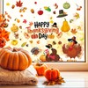 6 Sheets Thanksgiving Fall Window Clings, 73 Pcs Turkey Autumn