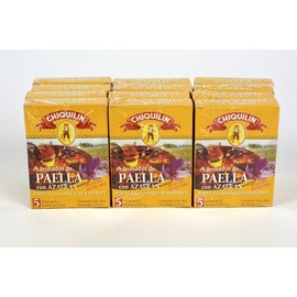 Chiquilin Paella Seasoning Sachets with Saffron Case of 12 Units - Wholesale