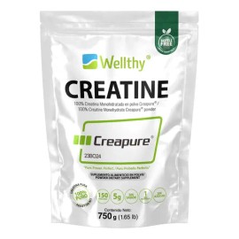 Wellthy Creatina Monohidratada Creapure 750g. 100 Pura Sabor Sin Sabor                                                                                