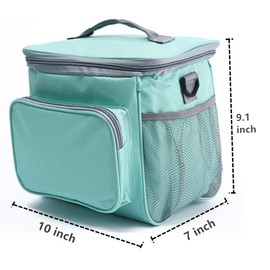 MIUVA Lunch Bag for Men Women Adults Insulated Lunch Box with Adjustable Shoulder Strap, Large Capacity Cooler Bag Thermal Bento Bag For Beach/Picnic/Camping/BBQ