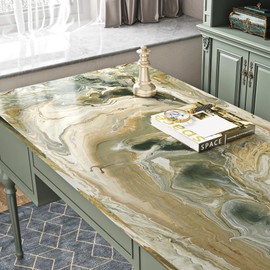 Livelynine 15.8x394 Marble Wall Paper Kitchen Countertop Contact Paper Blue Granite Counter Peel and Stick Waterproof Counter Covers Marble Vinyl Wrap for Countertops Sticky Dresser Cover Top Floor
