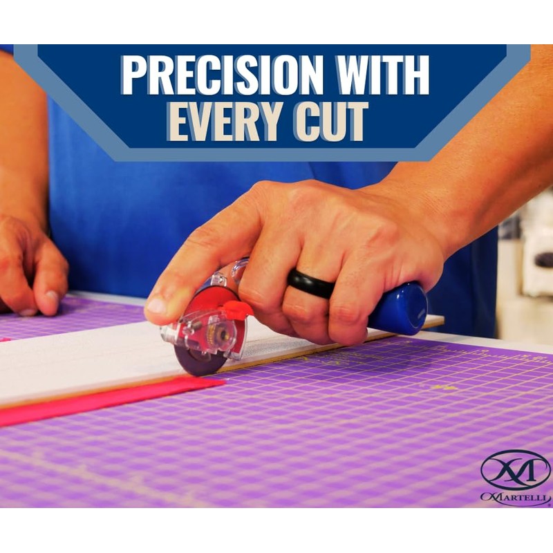 Martelli - Right Handed 60mm Ergonomic Fabric Rotary Cutter for