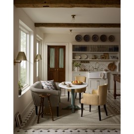 Loloi Chris Loves Julia Scottie Collection SCO-01 Fog/Ivory 3'-6" x 5'-6", .87" Pile Height, Accent Rug