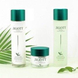 Jigott Well-Being Green Tea Skincare 3 Set - Toner, Emulsion, Cream Set