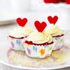 Whaline 600Pcs Valentine's Day Cupcake Liners Conversation Heart Cupcake Wrappers