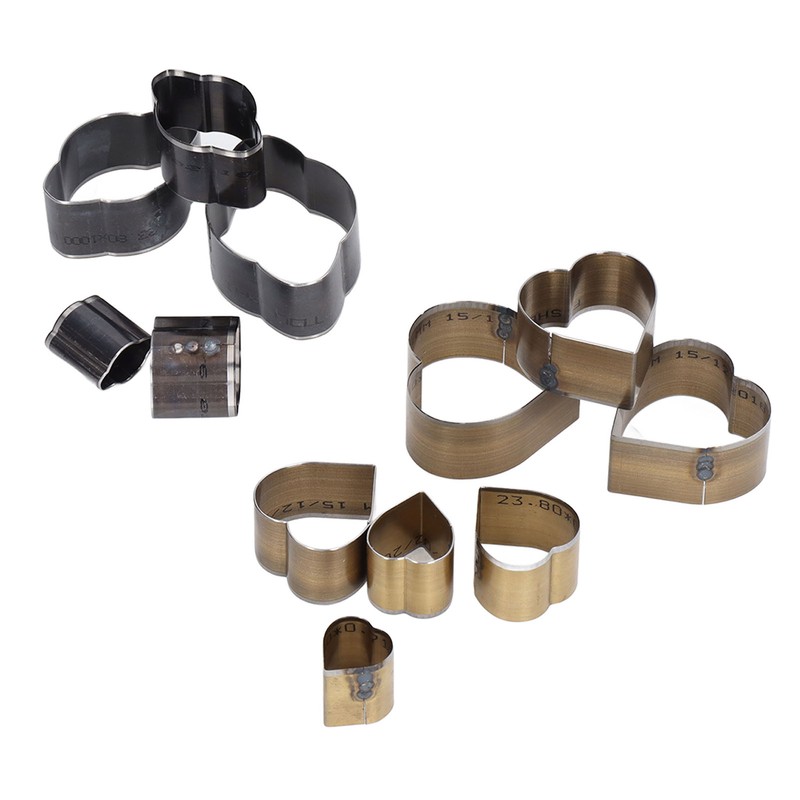 12 Pcs Leather Cutting Mold Heart Shape Exquisite High Carbon