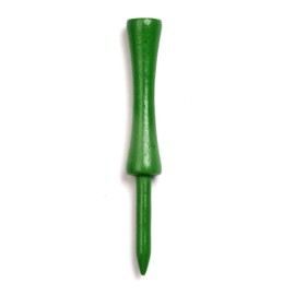 3 1/4" Inch Step Down Golf Tees | Made from Natural Hard Wood | Strong, Light Weight & Biodegradable Material | Pack of 100 - Green