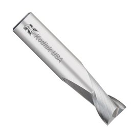 Kodiak Cutting Tools KODIAK130392 USA Made Solid Carbide End Mill, Single End, 2 Flute, 1/8" Shank, 3/32" Length of Cut, 1-1/2" Overall Length, 3/64" Diameter