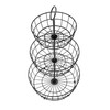 HANZE 3-Tier Wire Fruit Basket Bowl, Detachable Vegetable Bread Basket