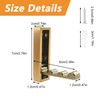 MOROBOR 2pcs Square Folding Wall Hook Non-Slip Heavy Duty Foldable