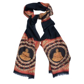 Buddha scarf peace and happiness scarf Buddhism scarf