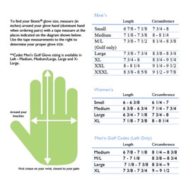 Bionic Mens Wrist Wrap Fitness Gloves, Black, X-Large