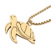 DALANE Stainless Steel Cute Shark Necklace 18K Gold Plated Pendant